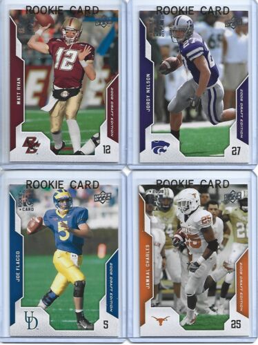 2008 Upper Deck Draft Edition Football Complete Rookie Card Set 1-100/Flacco RC