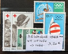 TIMBRES BELGIQUE 1968 YT N° 1454 à 1460 NEUFS ** MNH