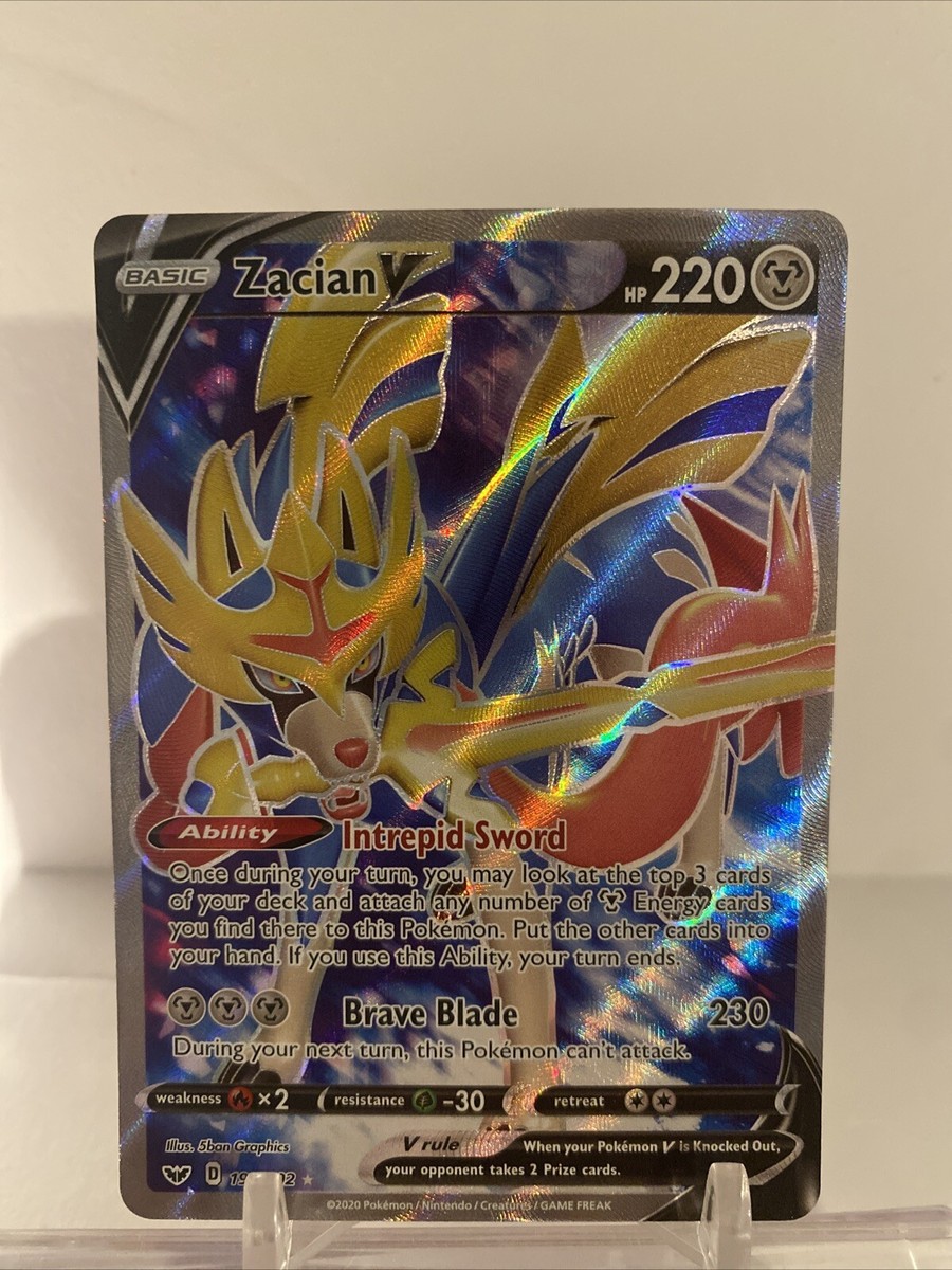 Vaanさま追加分 Zacian V Pokémon Card (Sword & Shield Base Set, 195/202, NM) | eBay