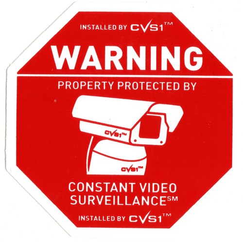 3 Alarm 4 CCTV Security Camera 1 Dog & Static Cling Auto Alarm Decal See Store - Picture 3 of 7