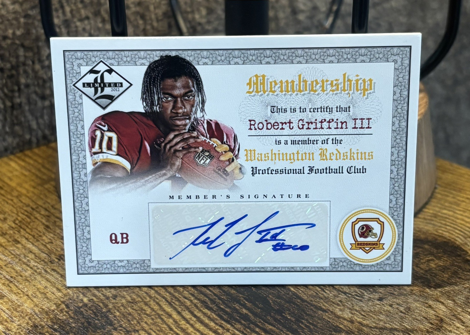 Robert Griffin III Panini Limited Membership Autograph #4 Base