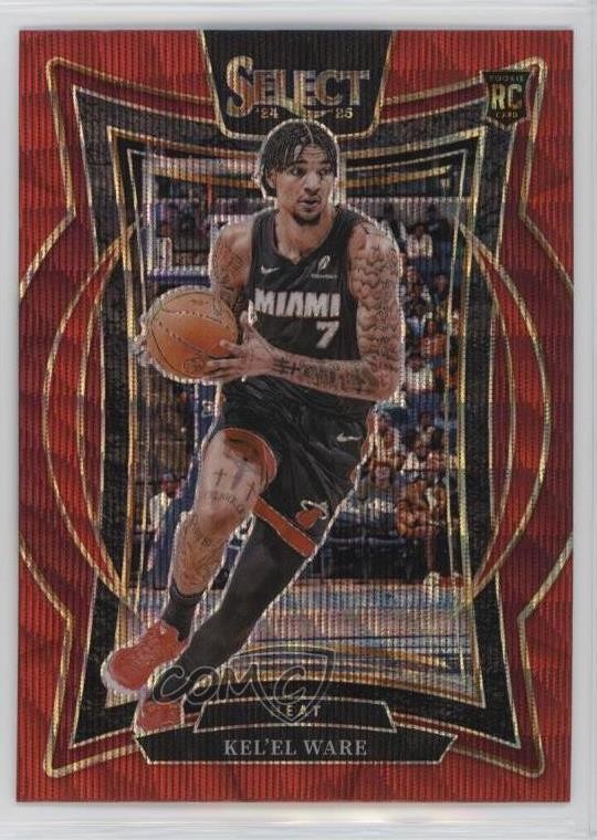 2024-25 Panini Select Concourse Red Wave Prizm Kel'el Ware #66 13ql