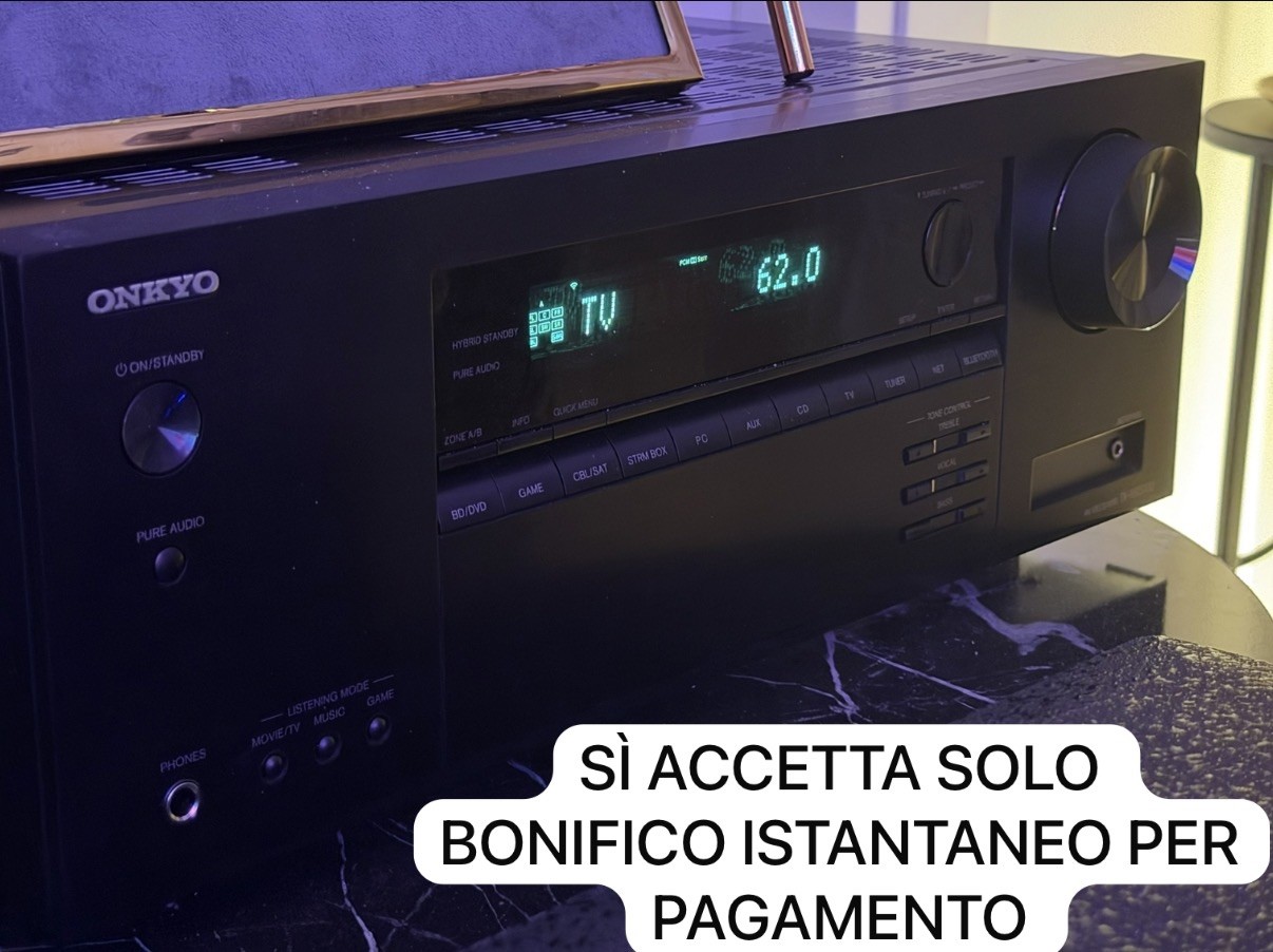 ONKYO TX NR5100 Dolby Digital - 8K Dolby Atmos - DTS - SONOS 7.2 AMPLIFIER-HIFI