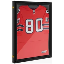 HOMCOM 24" x 32" Jersey Frame Display Case,UV-Resistant Jersey Shadow Box with 2