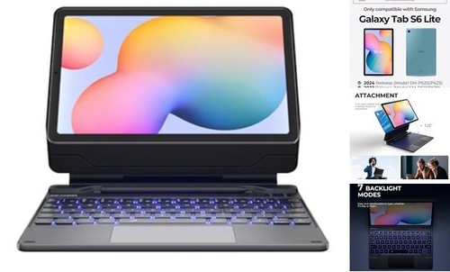 Keyboard Case for Samsung Galaxy Tab S6 Lite 10.4 Inch Case with Keyboard