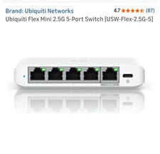 Ubiquiti Networks USW-Flex-Mini-5 Compact 5-Port Gigabit Switch Ethernet USW