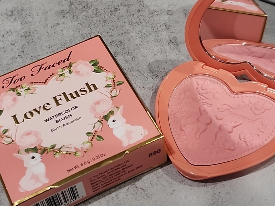Too Faced Love Flush Watercolor Blush in  LOVE YOURSELF 0.21oz/6g NEW - Image 2 of 4