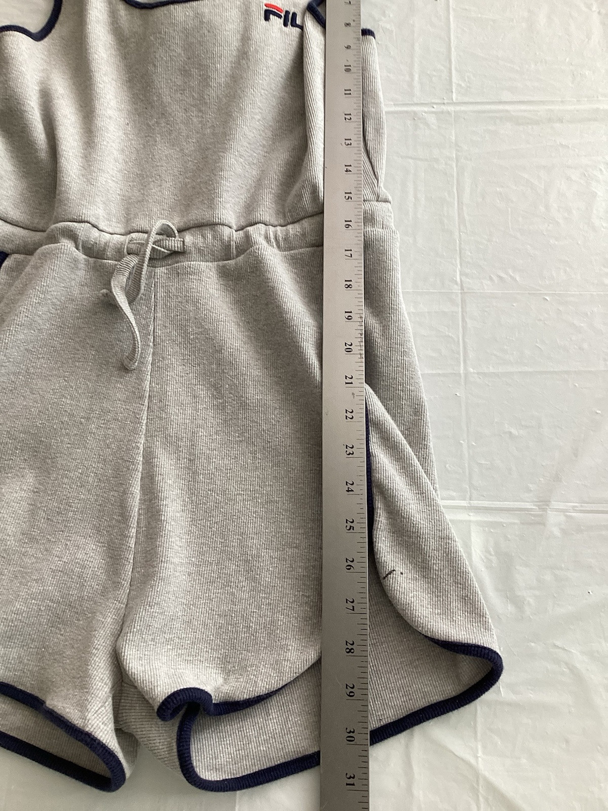 Pagliaccetto donna Fila grigio Emerson senza maniche con cappuccio taglia media