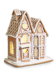 12" Lighted Gingerbread House