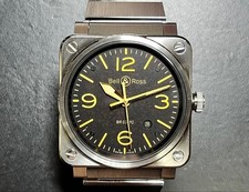 Bell & Ross BR03 42mm Stainless Steel Bracelet for Golden Heritage Men's Watch