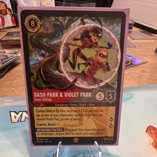 Disney Lorcana TCG Dash Parr Violet Parr Super Siblings 133/204 English