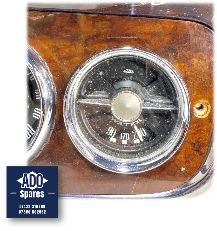 Grupo de medidor central Singer Gazelle - Speedo, medidor de combustible y temperatura del agua. Sin probar Foto 3 de 4