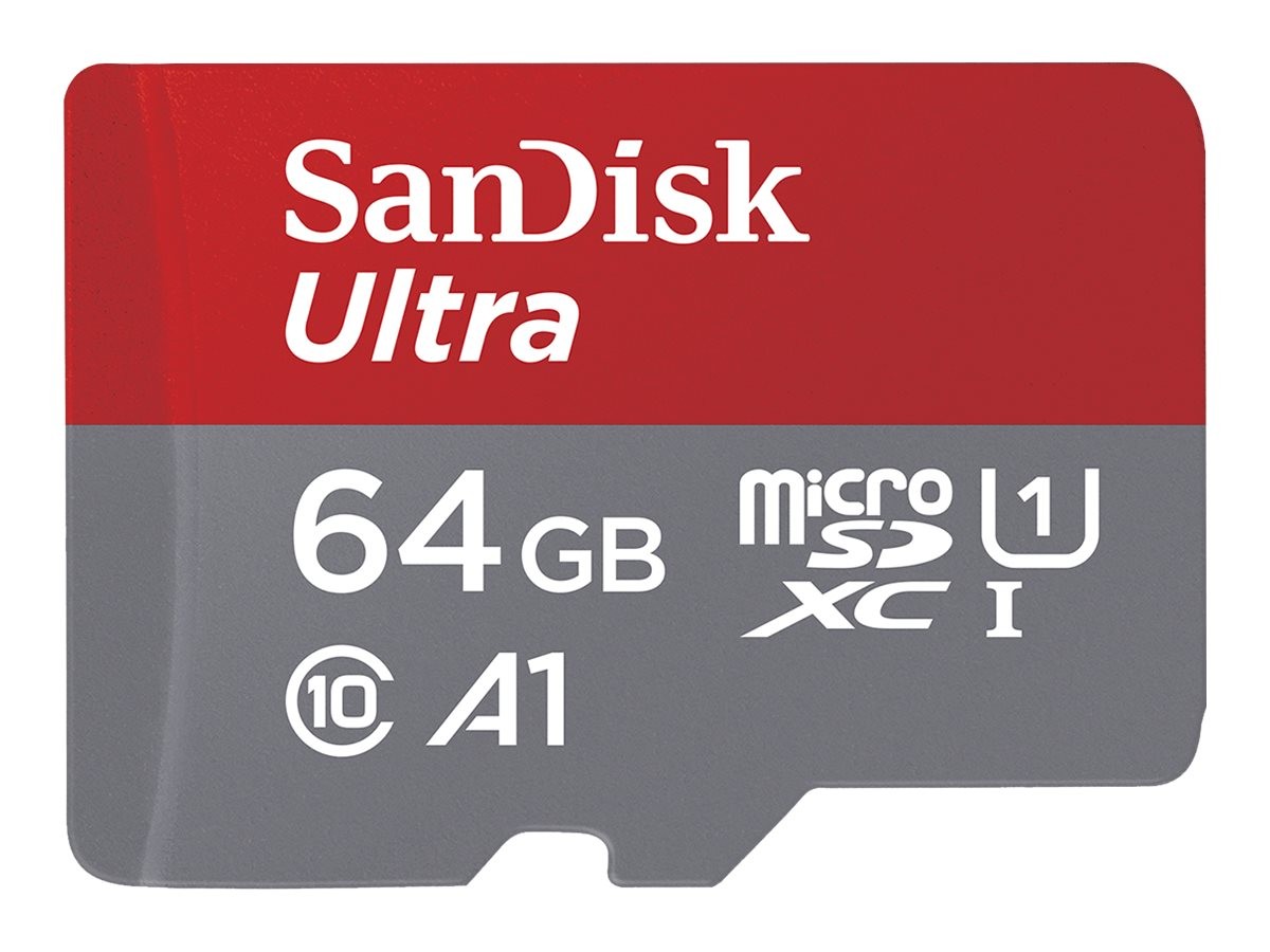 SanDisk Ultra 64 GB MicroSDXC Classe 10 UHS-I Class 1 (U1) A SDSQUAB-064G-GN6FA