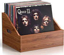 Wood Vinyl Record Storage, Retro  Durable Vinyl Crate and Record Holder, Album