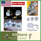 80cm LED Mirror Disco Ball String Lights Battery Operated Indoor Outdoor Part...