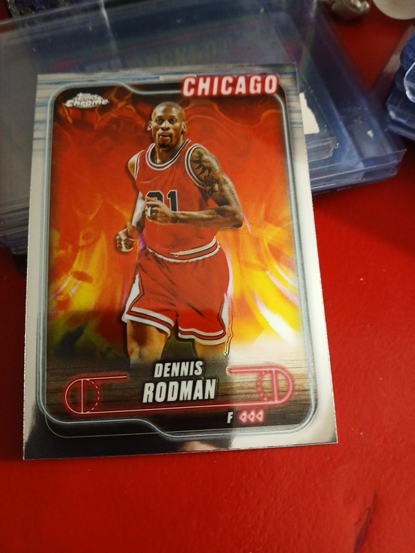 Dennis Rodman Topps Chrome Card