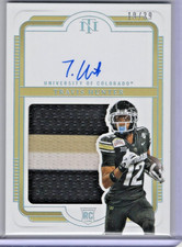 2025 Panini National Treasures Travis Hunter Silver Rookie Patch Auto /39 #112