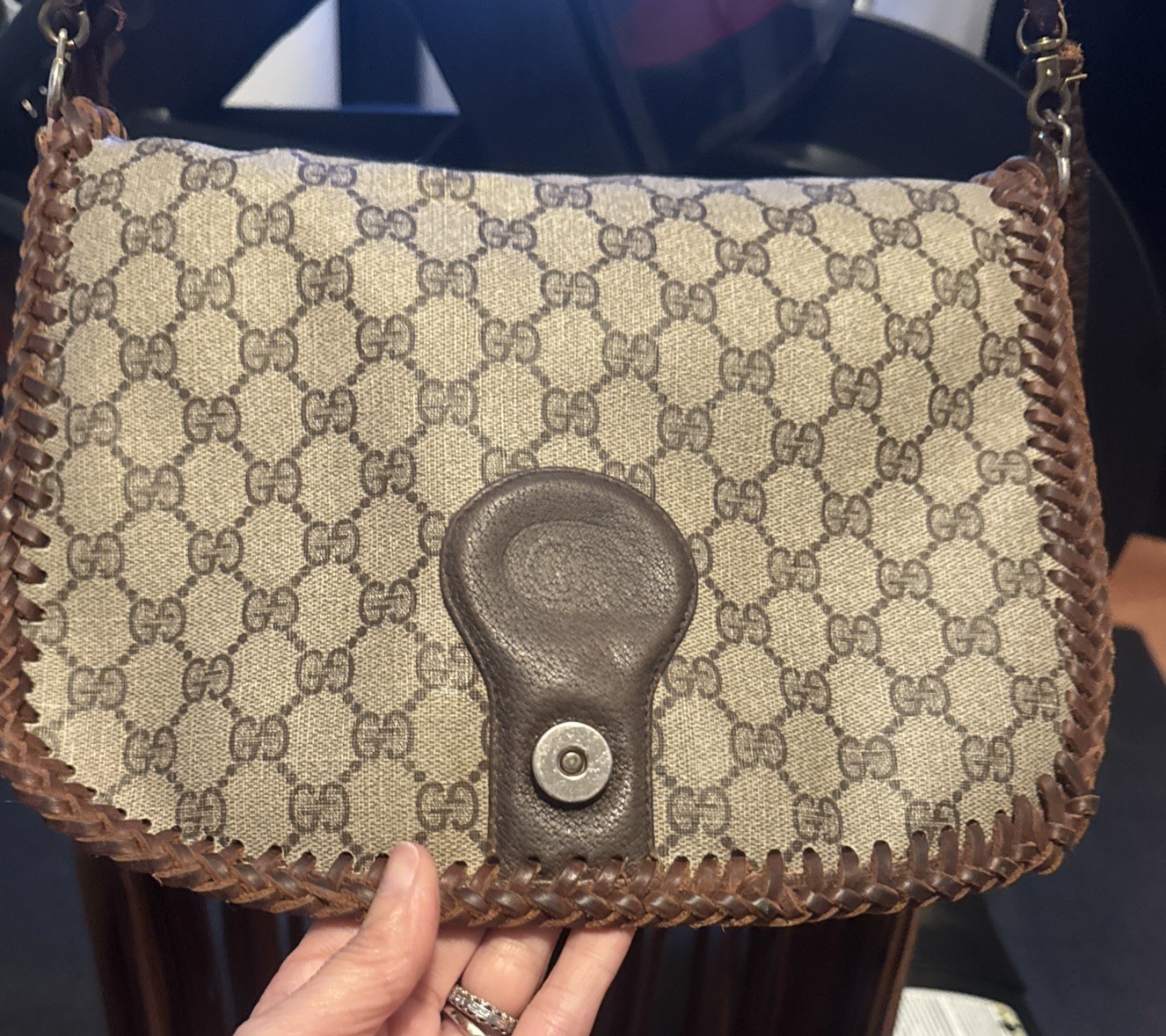 CUSTOMIZED Authentic GUCCI Crossbody Handbag  Rea… - image 12