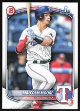 Malcolm Moore 2025 Bowman #BP-129 Prospects Texas Rangers Baseball Card