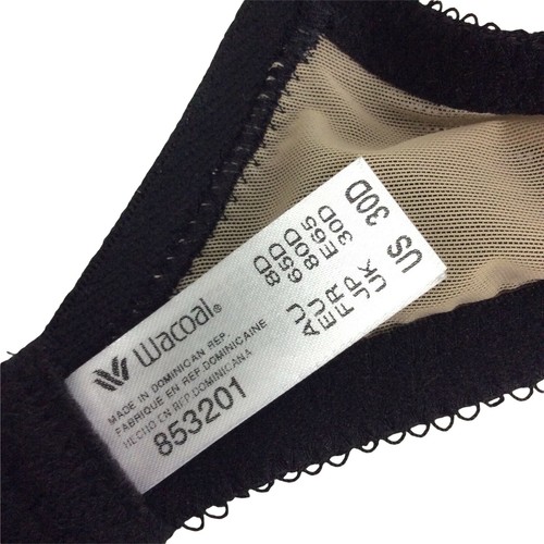 Wacoal Womens Lace Finesse T-Shirt Bra 30D Underwire Lightly Padded Black - Bild 5 von 7