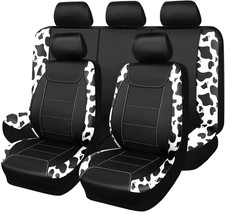 Car Seat Covers Waterproof Faux Leather Carbon Fiber Full Set 8pcs For Front Car Seat Covers Waterproof Faux Leather Carbon Fiber Full Set 8pcs For Front