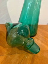 Husted Glass Works Blenko Decanter Reproduction Glass 588 Stopper