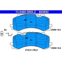 ATE 13.0460-5692.2 Bremsbelagsatz FüR Audi VW Q7 A8 D5 A6 C8 A7 Q8 Touareg 4MB