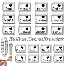 Italian Charms Bracelet Jewellery Fits All Nomination Link Charm Bracelets 9mm