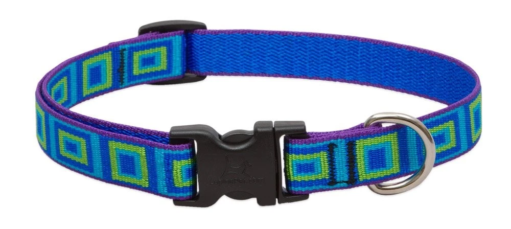 LupinePet Originals 3/4" Sea Glass 13-22"Adjustable Collar for Medium and Larger