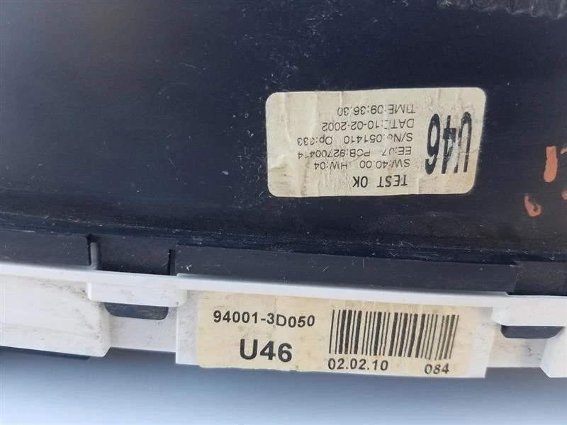 Grupo de velocímetro MPH con computadora de viaje para 02 Hyundai Sonata OEM Foto 4 de 4