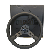 New Black 350mm14inch Mod07 Momo Edition Deep Dish Suede Sport Steering Wheel