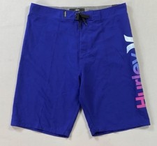Boy's Youth Hurley Board Shorts Swim NEW Blue Purple Ombr  Size 10/25