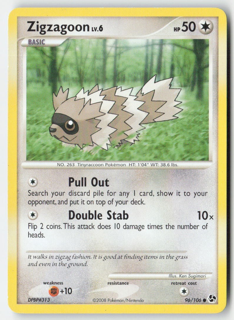 Zigzagoon 96/106 Common MP Regular - Great Encounters