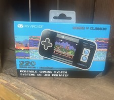 MY ARCADE GAMER V CLASSIC Pocket PORTABLE GAMING SYSTEM 220 RETRO GAMES SEALED