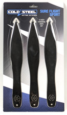 Cold Steel Sure Flight Sport 12" Throwing Knife Set Lot of 3 Knives 80STK12Z-3PK