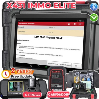 2026 Launch X431 IMMO Elite +X-PROG3 PRO 5 Profi OBD2 Diagnosegerät Key Programm
