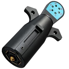 Trailer Light Tester 7 Pin Trailer Plug Tester, 7 Way Wiring Tester with LED