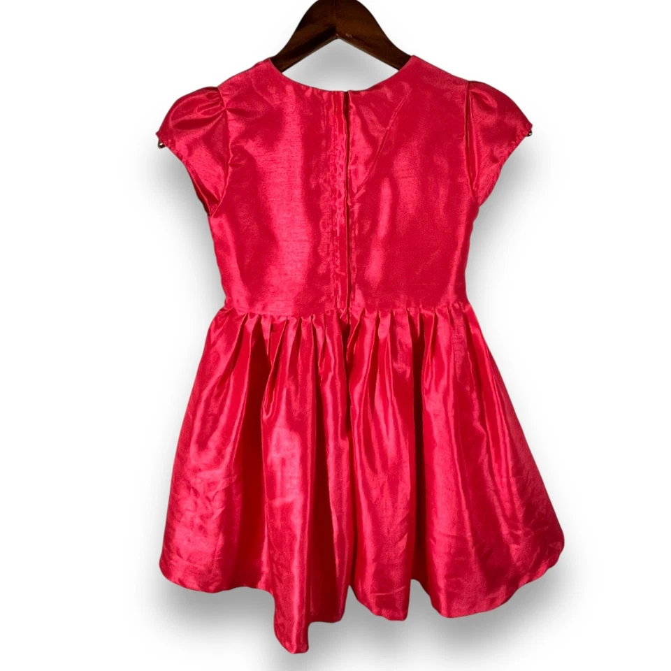 Vestido Princesa Niñas Disney Store Talla 7/8 Rosa Satinado Belle Rapunzel Aurora Foto 3 de 4