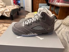 jordan 5 wolf grey size 4.5y  BRAND NEW