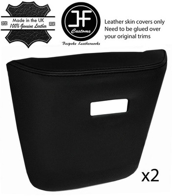 BLACK STITCH 2X Türarmlehnen Pad Leder Abdeckungen Für Rover P5 P5B V8 Coupé
