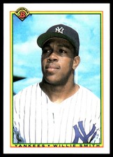 Willie Smith 1990 Bowman #425 Yankees MLB READ FREE SHIPPING AutographDen