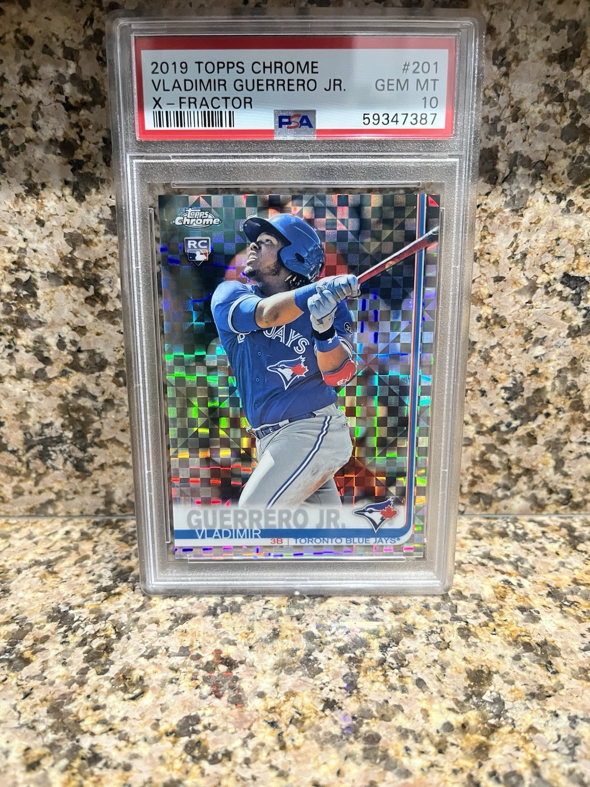 2019 Topps Chrome - Vladimir Guerrero Jr. X-Fractor Rookie #201 PSA 10 (RC)