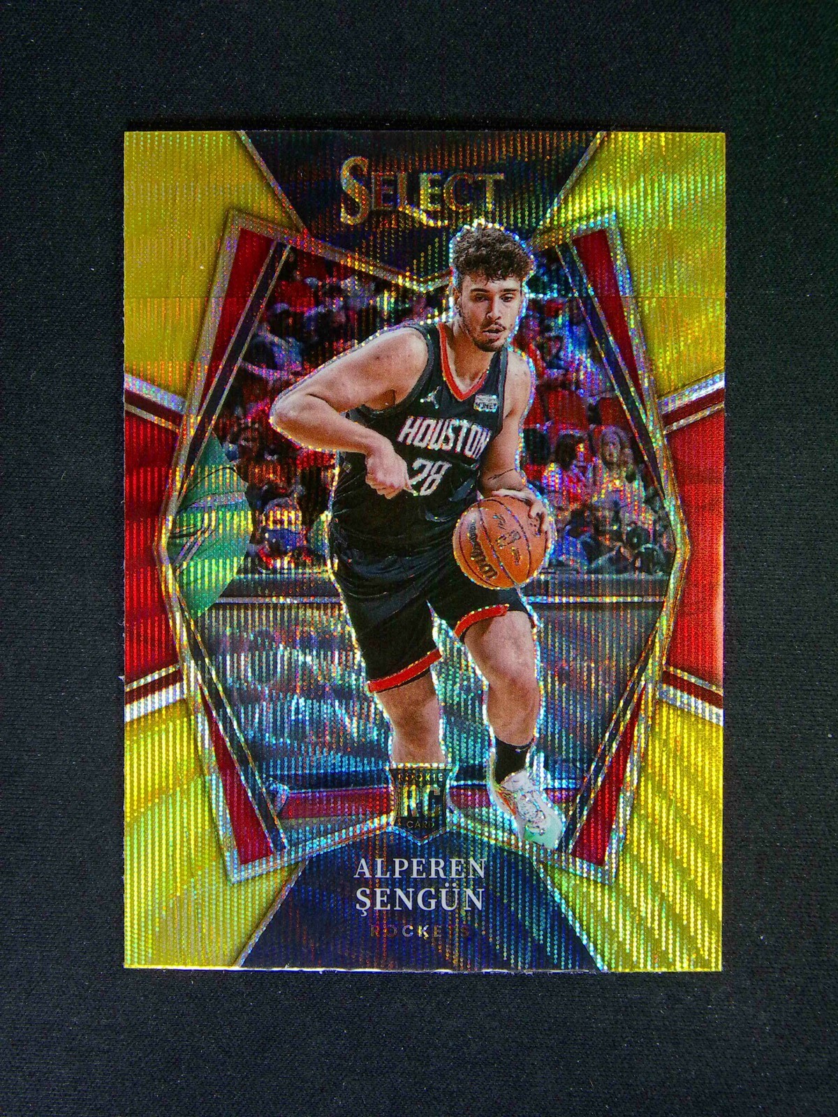 2021-22 Panini Select Alperen Sengun #114 Premier Lever RC Gold Wave