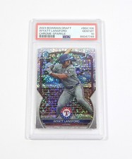 2023 Bowman Chrome Draft Sparkle Wyatt Langford RC #BDC-106 PSA 10