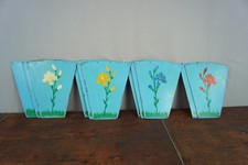 Vintage Man ge Bois Bouclier F te Foraine Image Blume Whirligig 50er 1/3c