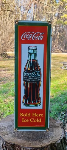 Coca Cola soda Advertising vintage porcelain sign