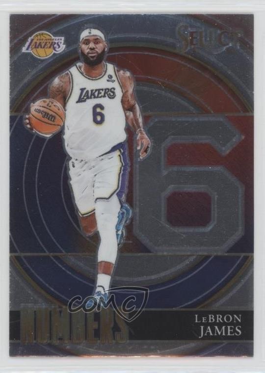 2021-22 Panini Select Select Numbers LeBron James #6 1o05