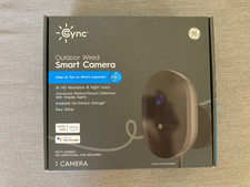 GE Cync Outdoor WIRED Smart 2K Camera CAMODWD3MW1-1P Black
