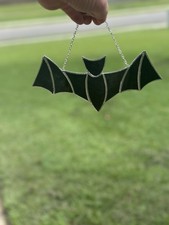 New Stained Glass Bat Suncatcher