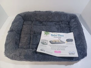 18L-Inch Lit de chien gris ou lit de chat avec bolster confortable , Idéal pour "jouet" chien